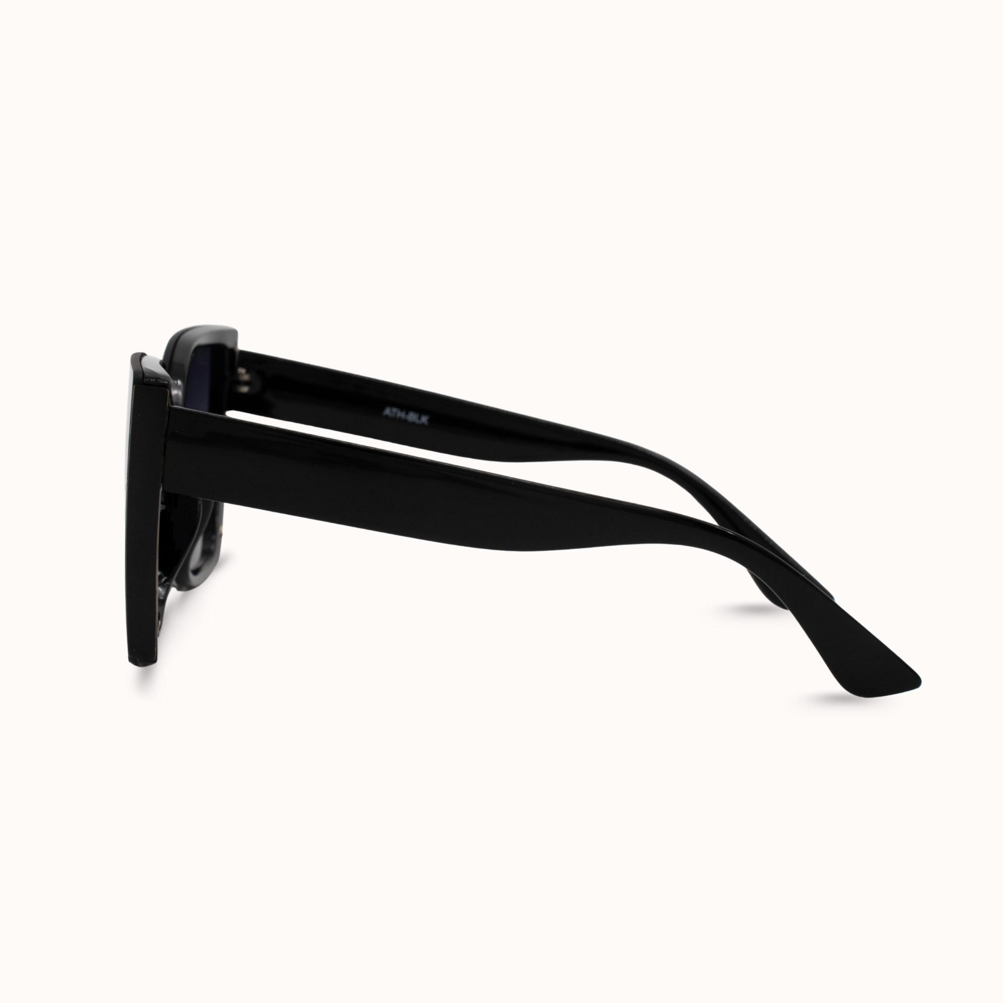 Black sunglasses on a white background