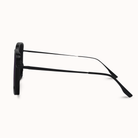 Black sunglasses on a white background