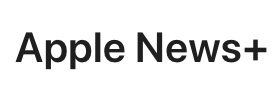 Apple News+ logo on a white background