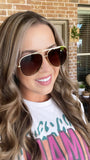 Classic Aviator Brown ombre